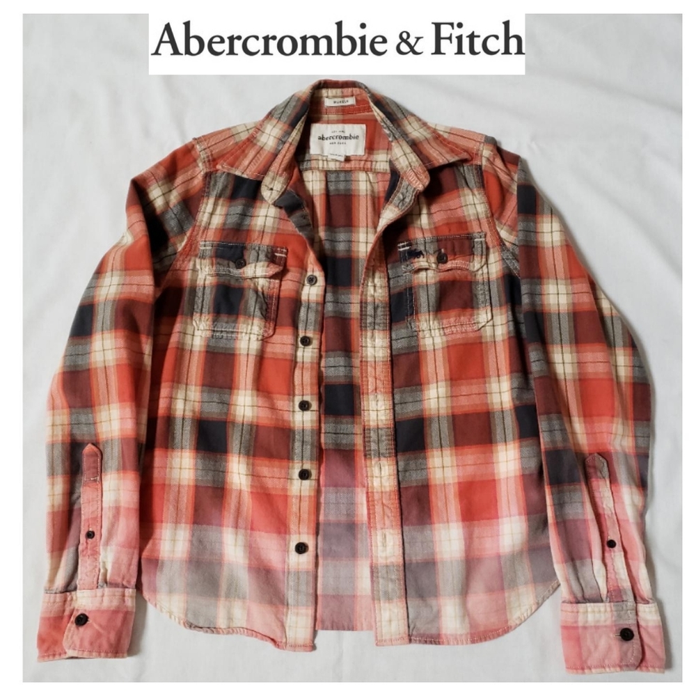 Abercrombie & Fitch Ombre Flannel Shirt